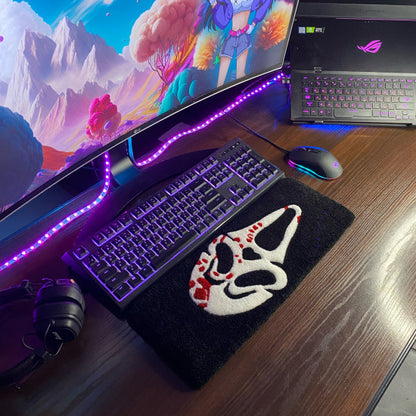 Ghostface Scream Keyboard Rug