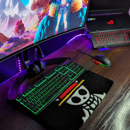 One Piece Skull Keyboard Rug