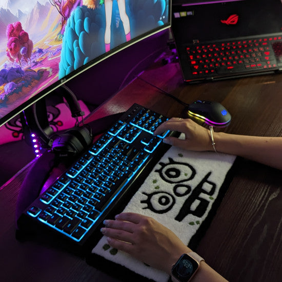 Doodle Art Keyboard Rug