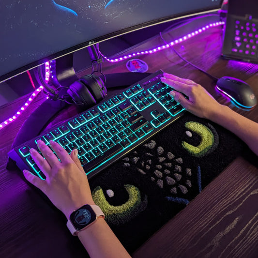 Toothless Dragon Keyboard Rug