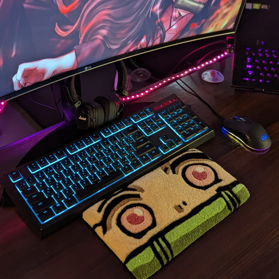 Cute Character Keyboard Rug - Compact