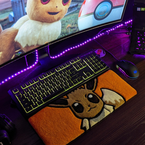 Eevee Pokemon Keyboard Rug