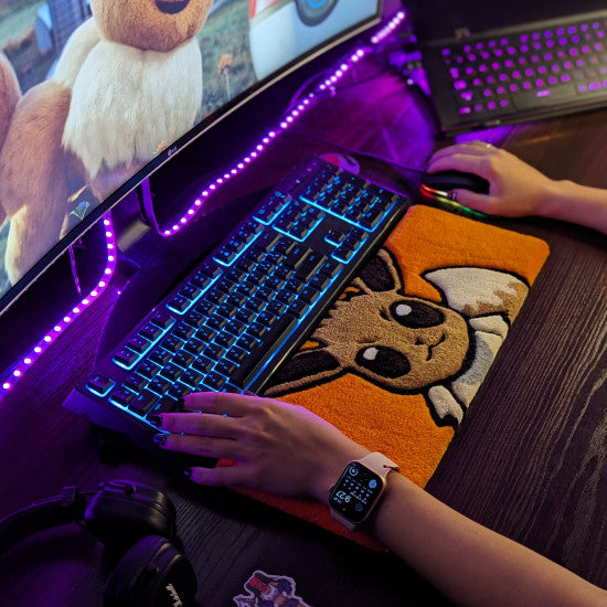 Eevee Pokemon Keyboard Rug