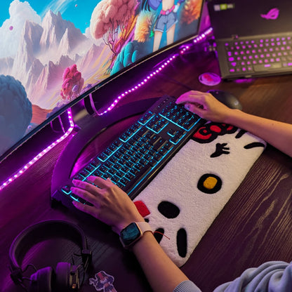 Red Hello Kitty Keyboard Rug