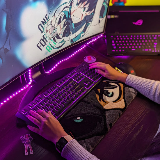 Masked Anime Character Keyboard Rug