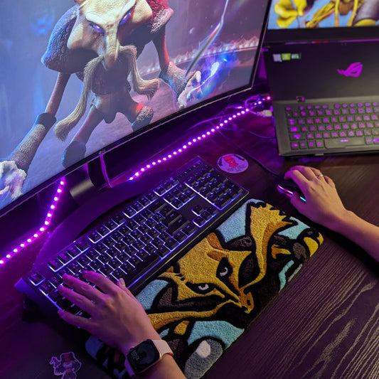 Alakazam Pokemon Keyboard Rug