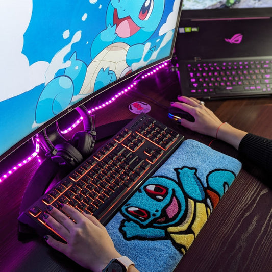 Squirtle V2 Pokemon Keyboard Rug