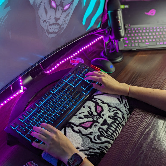 Manga Character Keyboard Rug