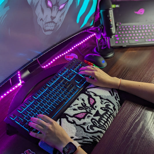 Manga Character Keyboard Rug