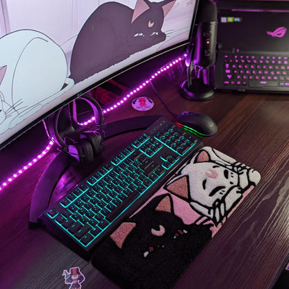 Two Cats Keyboard Rug