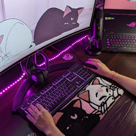 Two Cats Keyboard Rug