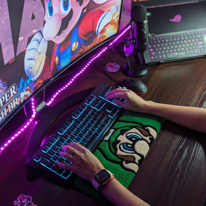 Luigi Mario Keyboard Rug