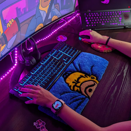 3D Homer Donut Keyboard Rug