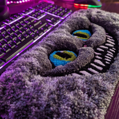 3D Smiling Cat Keyboard Rug