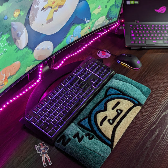 Snoozing Character Keyboard Rug