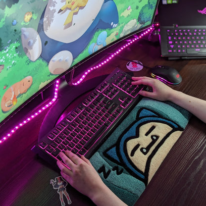 Snoozing Character Keyboard Rug