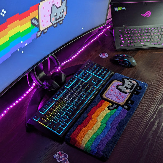 Nyan Cat Keyboard Rug