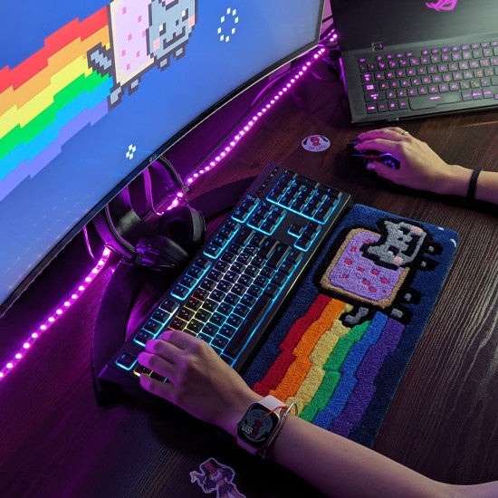 Nyan Cat Keyboard Rug