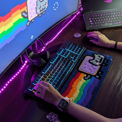 Nyan Cat Keyboard Rug