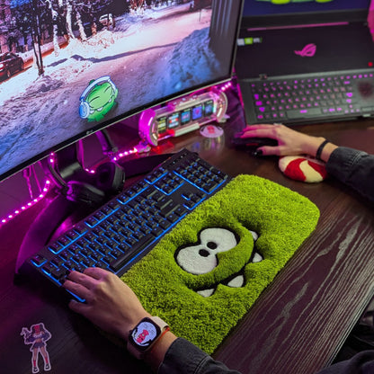 3D Shaggy Character Keyboard Rug