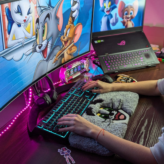 3D Tom Cat Keyboard Rug